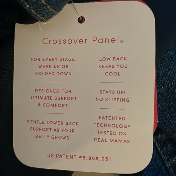 Over Belly Bootcut Maternity Jeans Isabel Maternity by Ingrid & Isabel Dark Wash - Picture 2 of 3